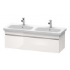Duravit DuraStyle Umývadlová skrinka 40x123x45 cm, 1 zásuvka, lesklá biela DS639802222