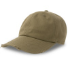 Atlantis Headwear Kšiltovka Dad Hat Destroyed-S, 6 panelová, baseballová COT33024355099-olive Olivová UNI