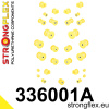 336001A: Full suspension polyurethane bush kit SPORT 23mm Custom Yellow