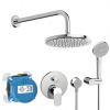 Ideal Standard CeraFlex Sprchový set s batériou pod omietku, s telesom, 3 prúdy, priemer 20 cm, chróm BD191AA
