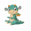 CUKROVÁ TLAČ jedlý obrázok na tortu Cukrová hmota Drak Dinosaurus + MENO TEXT