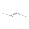 Rabalux Strieborné stropné LED svietidlo Negan 1140mm 24W 71019
