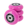 PU kolečka s ložisky NILS EXTREME 64x24mm ABEC 7 růžové