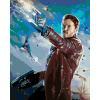 ZUTY Maľovanie podľa čísel - STAR-LORD V BOJI (STRÁŽCOVIA GALAXIE) Rámovanie: vypnuté plátno na rám, Rozmer: 80x100 cm