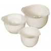 CURVER - Misky Basic 1.5L + 2.0L + 2.5L sada misiek biele
