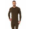 Termo tričko BRUBECK LS13040 khaki - 2XL