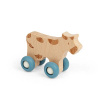 Bigjigs Toys Domáce zvieratko na kolieskach 1 ks Kravička