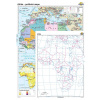 Afrika - politická mapa + slepá mapa DUO (120x160 cm – 1:8300000), nástenná, fóliovaná, lištovaná