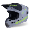 ALPINESTARS prilba S-M3 RADIUM, ALPINESTARS (šedá mat/žlutá fluo/černá) 2026 - XS
