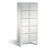 Priehradková skriňa Cabo na nožičkách, 10 priehradiek, Š 810, V 1850, H 500 mm, sivá/sivá