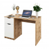 Carryhome PÍSACÍ STÔL, biela, farba duba, 116,4/76/60 cm - Kancelárske stoly - 001555011001