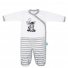 New Baby Dojčenský bavlnený overal Zebra exclusive