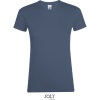 SOL's Collection Tričko Regent Women, krátký rukáv, dámské COT25182547005-denim 2XL Denim