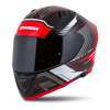 Cassida Moto přilba Aero Drome černá perleť/červená/bílá/šedá (Velikost: L (59-60))