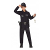 KOSTÝM MALÝ POLICAJT POLICAJTKA POLÍCIA UNIFORMA ČIERNA VEĽKOSŤ 128