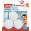 tesa Samolepiace háčiky Powerstrips S malé kruhové, biela, 3 ks