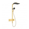 Hansgrohe Raindance Alive Q - Sprchový set s termostatom, 21x34 cm, 3 prúdy, EcoSmart, leštený vzhľad zlata 24591990
