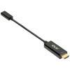 club3D HDMI / USB-C® prepojovací kábel Zástrčka HDMI-A, USB-C ® zásuvka 0.22 m čierna CAC-1333 HDMI kábel; CAC-1333