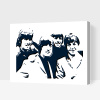 Vymalujsisam.sk Maľovanie podľa čísiel - The Beatles Veľkosť: 40x50cm, Rám: Na plastovej doske