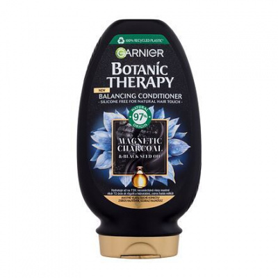 Garnier Botanic Therapy Magnetic Charcoal & Black Seed Oil vyrovnávací kondicionér pro mastné vlasy se suchými konečky 200 ml pro ženy