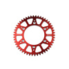 SCAR SPROCKET REAR ALUMINUM, 50, RED