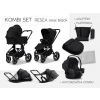 MOONRESEA + Kombi set - ONYX BLACK kombinovaný kočík