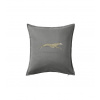 Vintage Greyhound - Vankúš 50x50 - 50x50 - Vrátane výplne ( Tmavosivý melír )