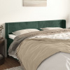 vidaXL Čelo postele so záhybmi tmavozelený 183x16x78/88 cm zamat - Zelená - 17386-158991
