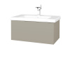 Dreja Umývadlová skrinka VARIANTE SZZ 80 (umývadlo Harmonia) - L04 Béžová vysoký lesk / L04 Béžová vysoký lesk