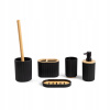 Kúpeľňová súprava LORETO 5 ks Čierna HOMLA