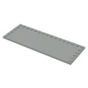 6205 Light Gray Tile, Modified 6 x 16 with Studs on Edges (Světle šedá dlaždice upravená 6 x 16 s kolíky na okrajích)