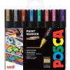 Posca Sada fixů UNI PC-5M, 8 ks, metalická