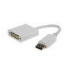 Kábel Gembird red. Displayport na DVI, M/F, biela, A-DPM-DVIF-002-W