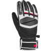 Lyžiarske rukavice Reusch Mastery - black/white/fire red 10,5