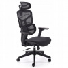 Halmar MACAR ergonomické otočné kancelárske kreslo SIATKA čierne