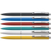 Guľôčkové pero, 0,5 mm, stláčací mechanizmus, telo v rôznych farbách, SCHNEIDER 