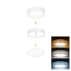Solight LED panel 2v1, 3CCT, podhľadový / prisadený, 12W, 1020lm, IP54, biely