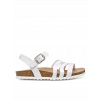Geox sandále detské z ekokože biele, veľkosť 30