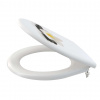 Alca WC dosky WC doska, Softclose, biela/kvet A604 FLOWER
