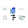 Ideal Standard ProSys - Set predstenovej inštalácie, klozet Alpha s doskou, tlačidlo Oleas M1, chróm ProSys80M SP108