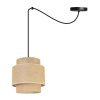Light Home Závesné svietidlo Boho Spider, 1x jutové tienidlo, (výber z 2 farieb konštrukcie)