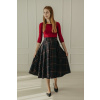 Zavinovacia sukňa tartan Alica navy - XS/S