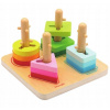 Drevené stavebnice 2Kids Toys Nasadzovanie geometrické tvary