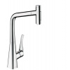 HansGrohe M71 - Drezová batéria Metris Select s výsuvnou spŕškou, chróm 73820000