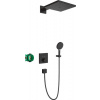 Hansgrohe Raindance E, sprchový systém pre podomietkovú inštaláciu s termostatom Select, matná čierna, HAN-27939670