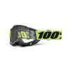 ACCURI 2, 100% Enduro Moto brýle žluté, čiré Dual plexi