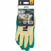 CERVA DIPPER blister / Nylonové máčané rukavice, bezšvové, latex - žltá/zelená 10