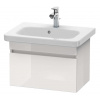 Duravit DuraStyle Umývadlová skrinka 40x58x37 cm, 1 zásuvka, lesklá biela DS637902222