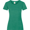 Fruit of the Loom Tričko Lady-Fit Valueweight T, krátký rukáv, dámské COT161372t3903-retro heath L Melír zelená retro
