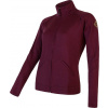 Dámská mikina SENSOR Merino Upper celozip port red Velikost: S, Barva: červená